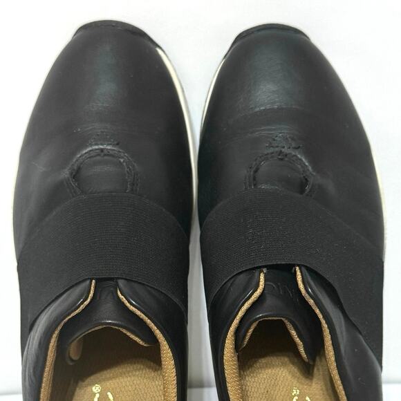 Vionic Women’s Codie Casual Slip On Orthotic Leather Sneaker Shoe Size 7 M Black - Picture 6 of 11